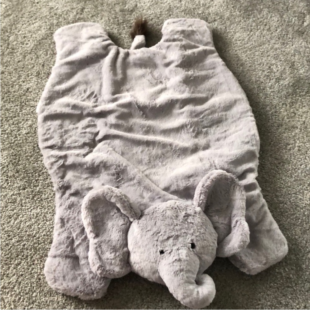 Pottery Barn Kids Plush Elephant Baby Mat